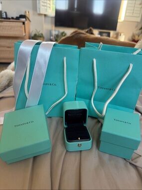 Tiffany & Co. Blue Bag and Box Gift Bundle